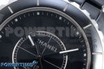 J13 38mm Black Ceramic HTF 1:1 Best Edition Black Numbers Dial on Bracelet A2892 - Image 4