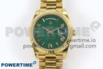 Day Date 40 YG 228238 KF 1:1 Best Edition Green Roman Dial on President Bracelet VR3255 (Gain Weight)