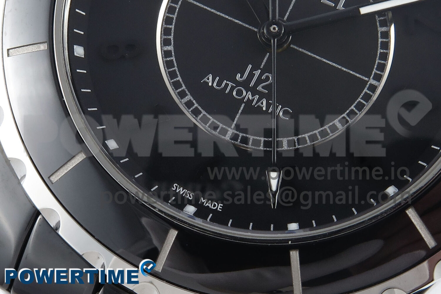 J13 38mm Black Ceramic HTF 1:1 Best Edition Black Numbers Dial on Bracelet A2892 - Image 5