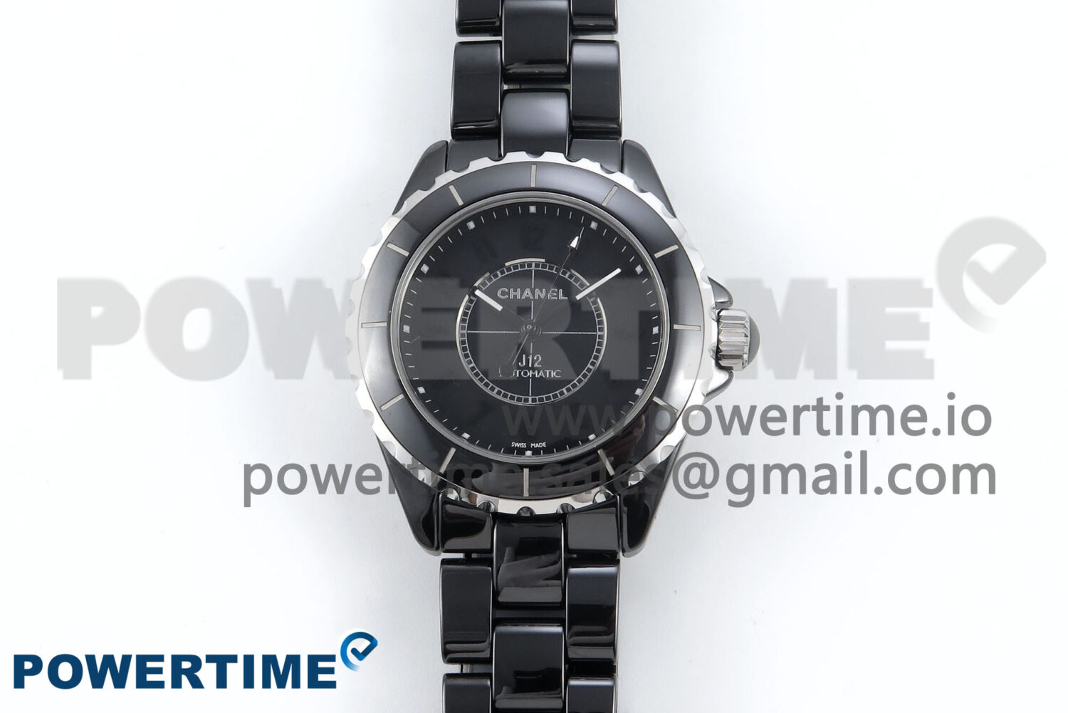 J13 38mm Black Ceramic HTF 1:1 Best Edition Black Numbers Dial on Bracelet A2892 - Image 1