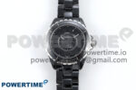 J13 38mm Black Ceramic HTF 1:1 Best Edition Black Numbers Dial on Bracelet A2892