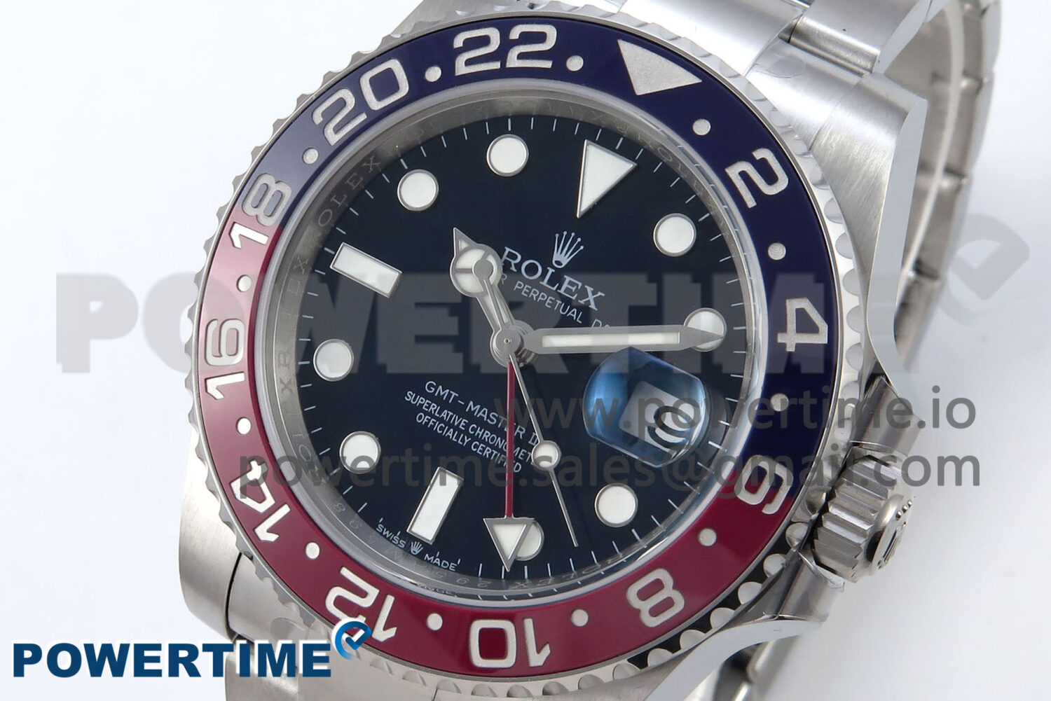 GMT-Master II 126719 BLRO Red/Blue Ceramic 904L Steel EWE 1:1 Best Edition Blue Dial on Oyster Strap EWE3285 V5 - Image 3