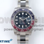 GMT-Master II 126719 BLRO Red/Blue Ceramic 904L Steel EWE 1:1 Best Edition Blue Dial on Oyster Strap EWE3285 V5