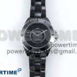 J13 33mm Black Ceramic HTF 1:1 Best Edition Black Numbers Dial on Bracelet A12.1