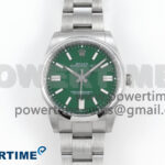 Oyster Perpetual 126000 36mm EWEF 1:1 Best Edition 904L Steel Green Dial A3230
