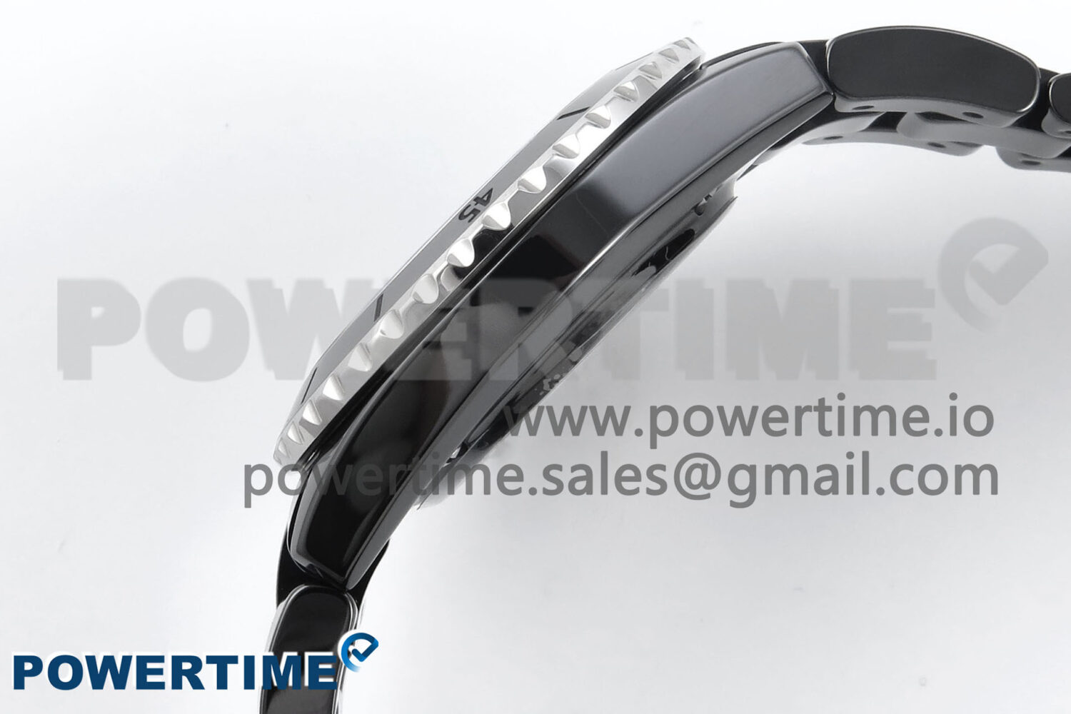 J13 33mm Black Ceramic HTF 1:1 Best Edition Black Numbers Dial on Bracelet A12.1 - Image 7