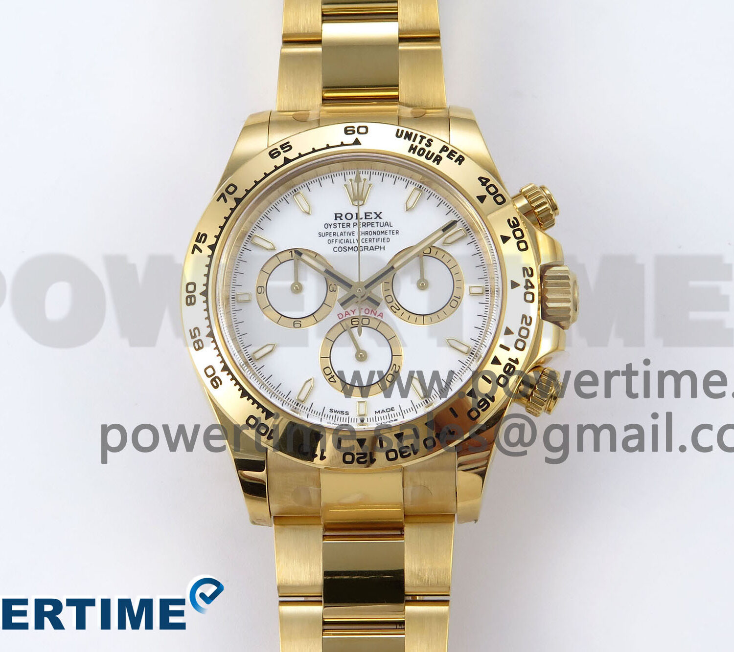 Daytona 126508 YG Clean 1:1 Best Edition White Dial on YG Bracelet SH4131