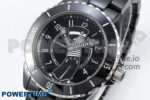 J13 33mm Black Ceramic HTF 1:1 Best Edition Black Boy Pattern Dial on Bracelet A12.1 - Image 3