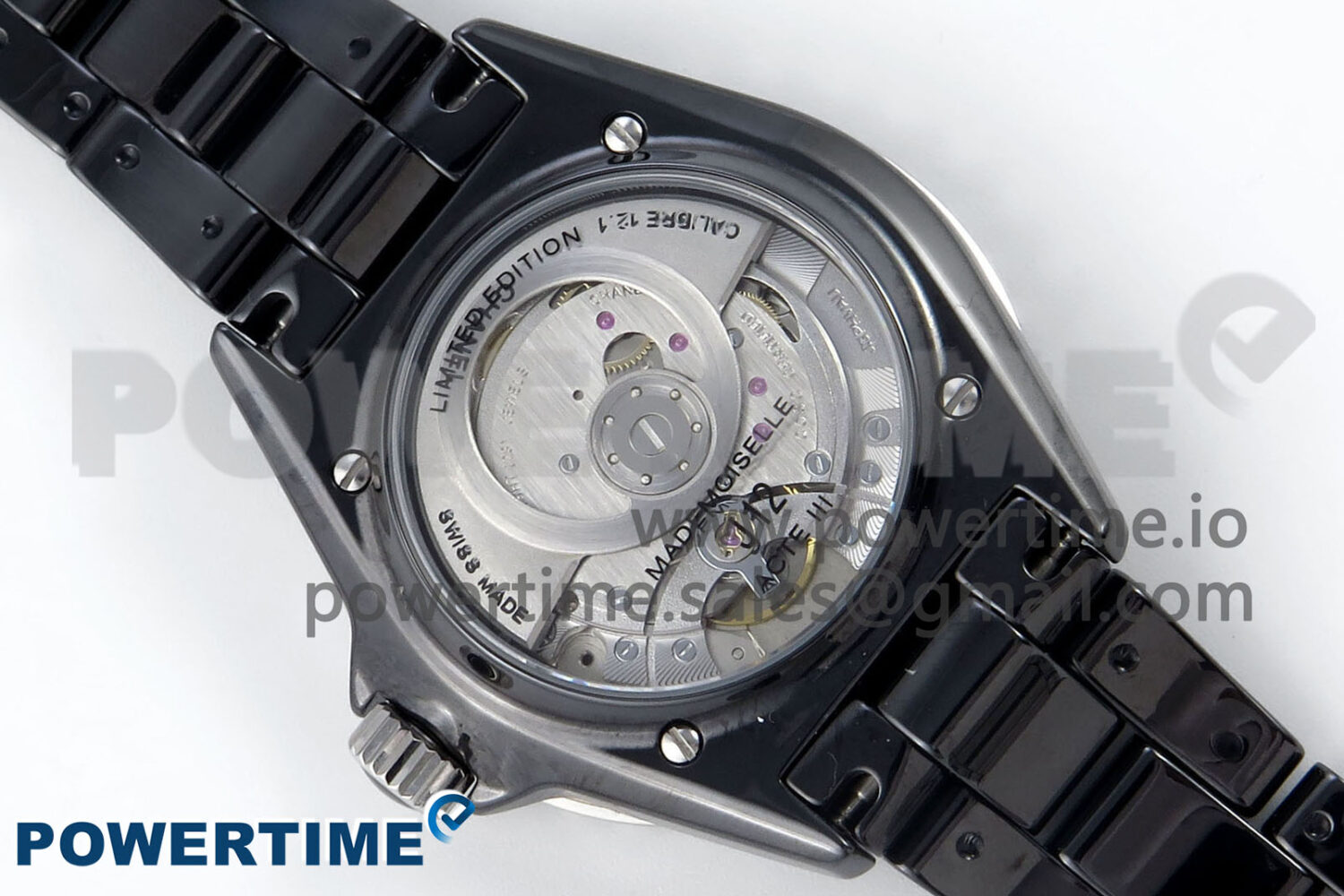 J13 33mm Black Ceramic HTF 1:1 Best Edition Black Boy Pattern Dial on Bracelet A12.1 - Image 8