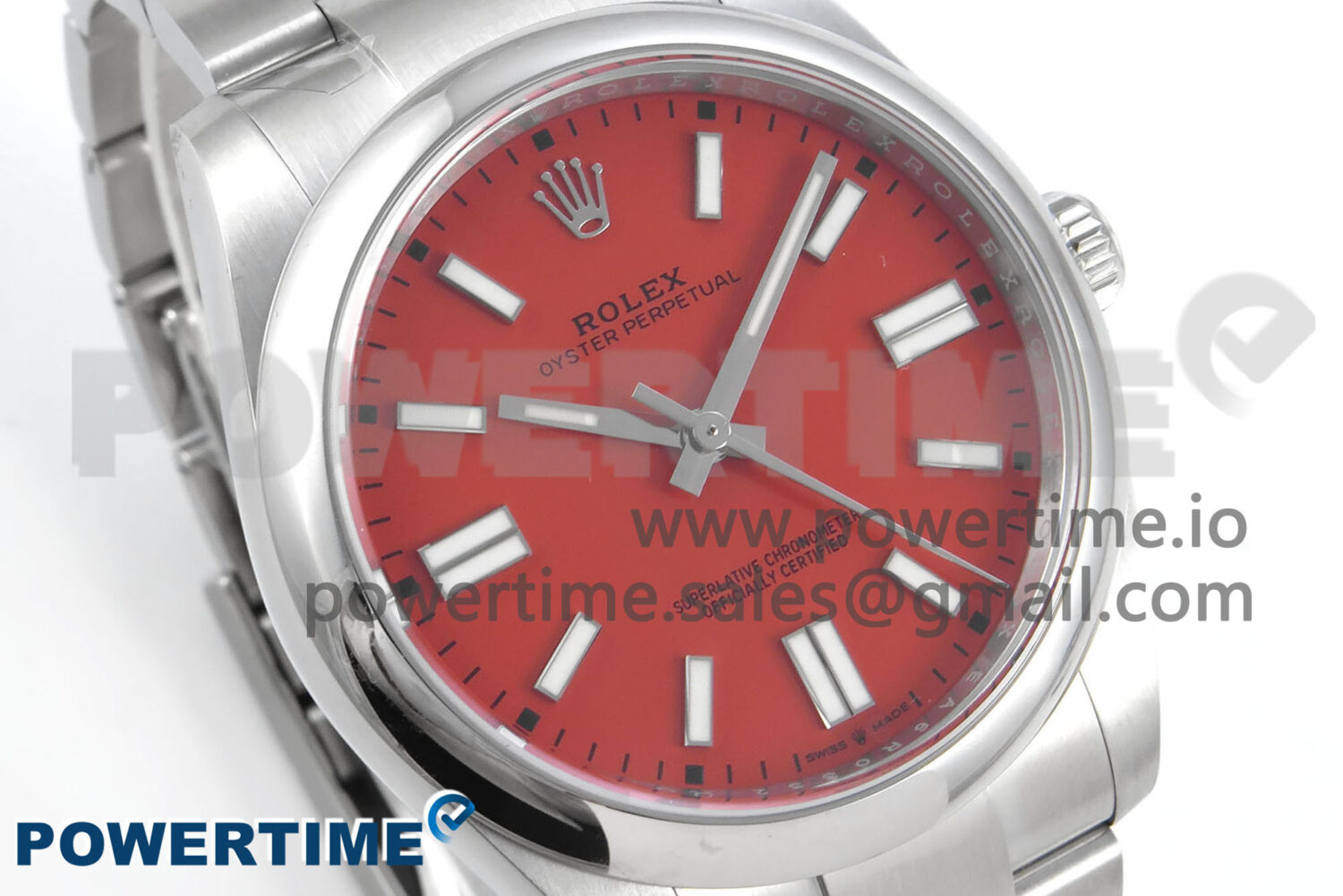 Oyster Perpetual 126000 36mm EWEF 1:1 Best Edition 904L Steel Red Dial A3230 - Image 2