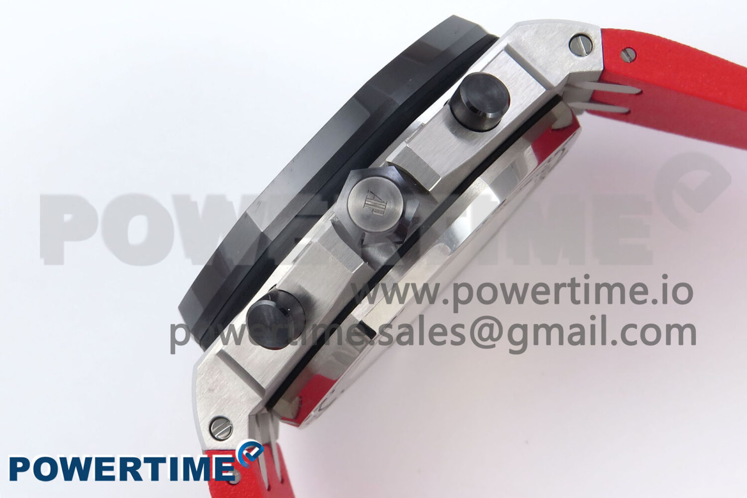 Royal Oak Offshore 44mm Black Themes SS TKF 1:1 Best Edition Black Dial on Black/Red Rubber Strap A3126 - Image 6