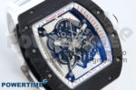 RM055 Ti/NTPT UOKF 1:1 Best Edition White/Red Inner Bezel White Crown on White Rubber Strap RMUL2 Super Clone - Image 2