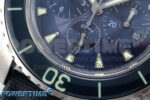 Fifty Fathoms Chrono SS OMF 1:1 Best Edition Blue Dial on Blue Sail-canvas Strap A7750 - Image 5