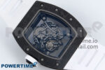 RM055 Ti/NTPT UOKF 1:1 Best Edition White/Red Inner Bezel White Crown on White Rubber Strap RMUL2 Super Clone - Image 8
