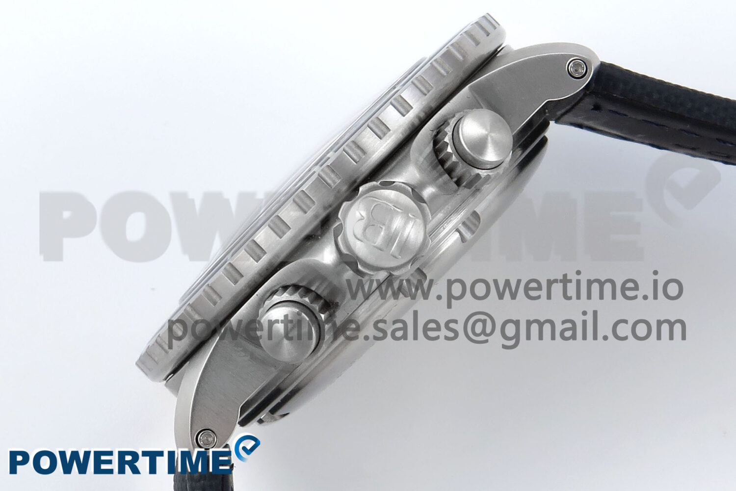 Fifty Fathoms Chrono SS OMF 1:1 Best Edition Blue Dial on Blue Sail-canvas Strap A7750 - Image 7