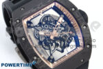 RM055 NTPT UOKF 1:1 Best Edition RG Inner Bezel Black Crown on Black Rubber Strap RMUL2 Super Clone - Image 2