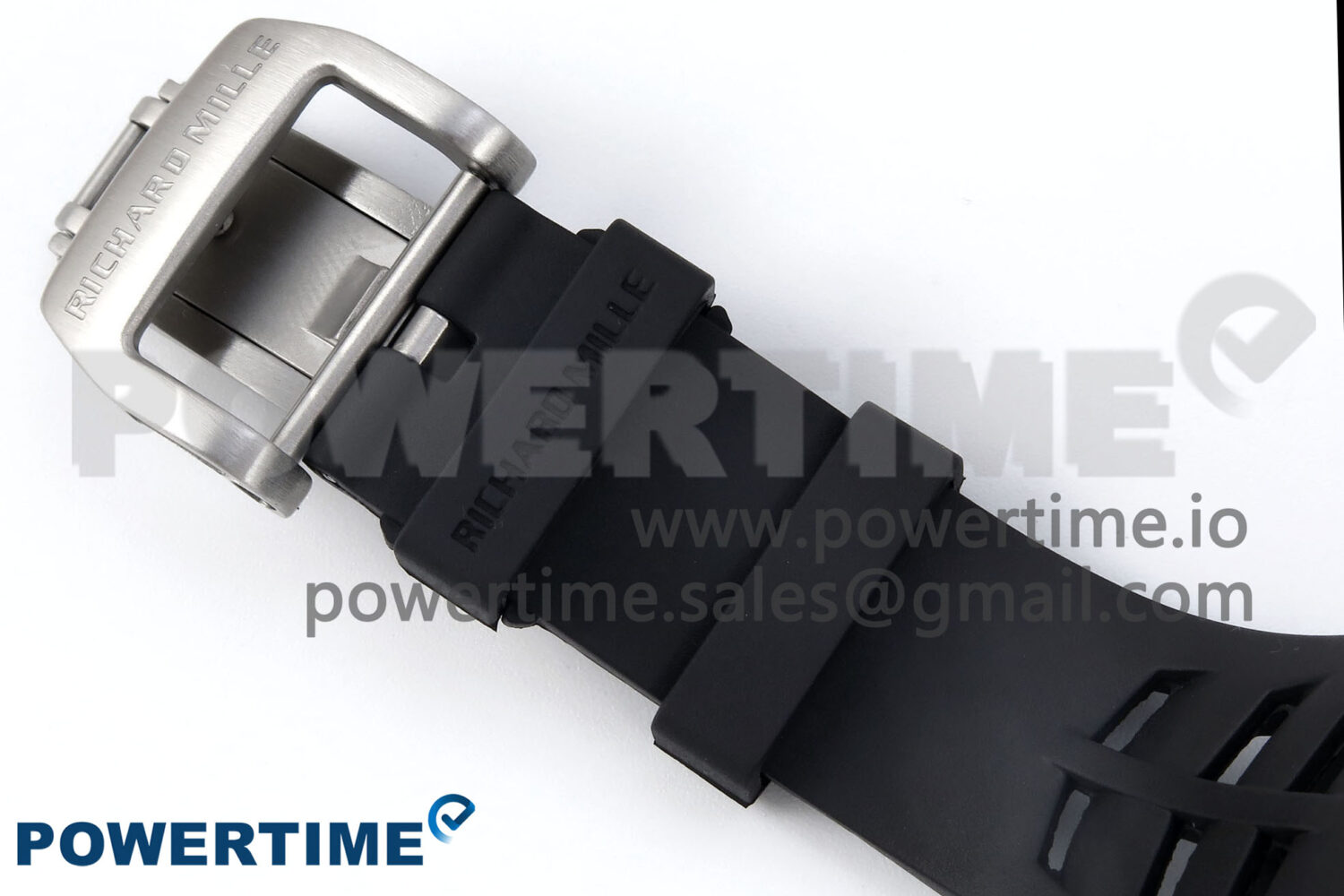RM021 Tourbillon Blue Quartz Fiber Black Carbon RMF Best Edition on Black Rubber Strap - Image 9