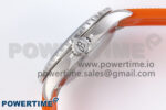 SuperOcean Automatic 42 SS TF 1:1 Best Edition Black Dial on Orange Rubber Strap A2824 - Image 8
