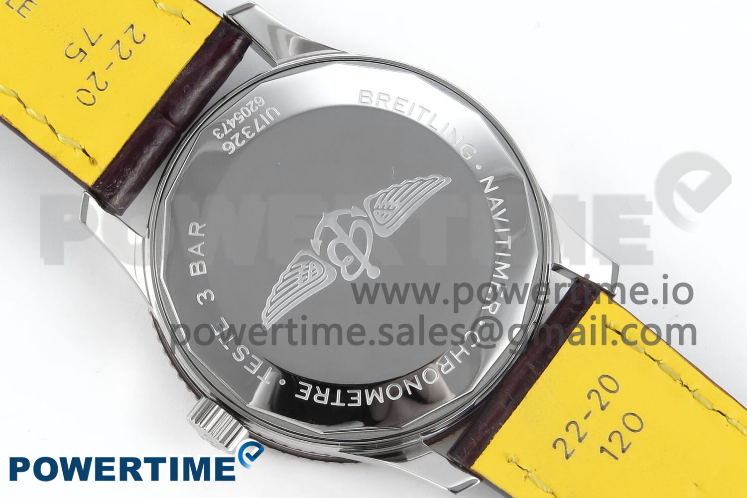 Navitimer 1 RG/SS 38mm TF 1:1 Best Edition White Bezel White Dial on Brown Leather Strap A2824 - Image 10