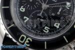 Fifty Fathoms Chrono SS OMF 1:1 Best Edition Black Numeral Dial on Black Sail-canvas Strap A7750 - Image 5