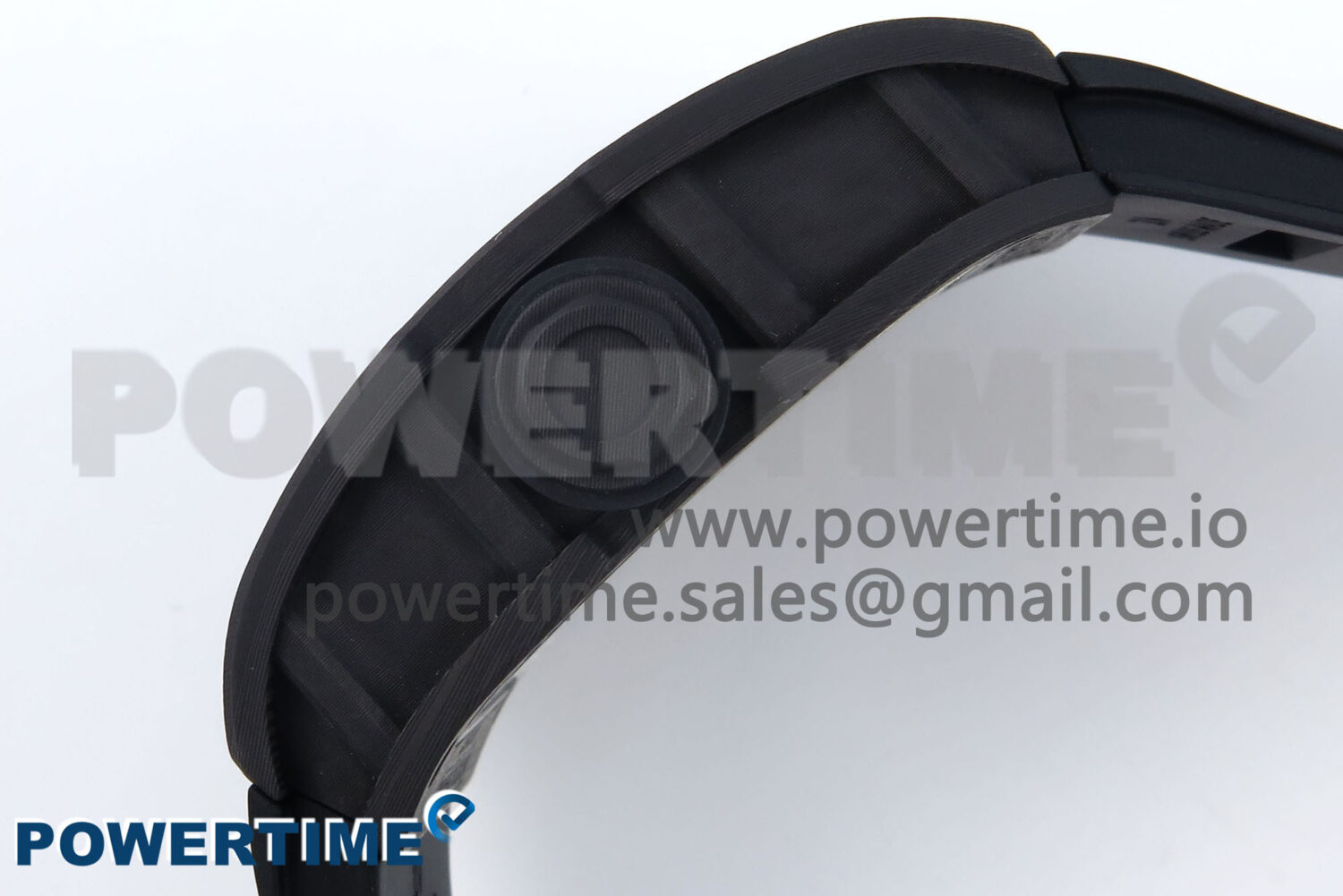 RM055 NTPT UOKF 1:1 Best Edition RG Inner Bezel Black Crown on Black Rubber Strap RMUL2 Super Clone - Image 6