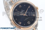 De Ville Prestige Ladies SS/RG VSF 1:1 Best Edition Blue Dial on SS/RG Bracelet A8800 - Image 2