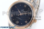 De Ville Prestige Ladies SS/RG VSF 1:1 Best Edition Blue Dial on SS/RG Bracelet A8800 - Image 3