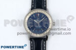 Navitimer 1 SS 38mm TF 1:1 Best Edition White Bezel Blue Dial on Blue Leather Strap A2824