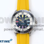 SuperOcean Automatic 42 SS TF 1:1 Best Edition Black Dial on Yellow Rubber Strap A2824