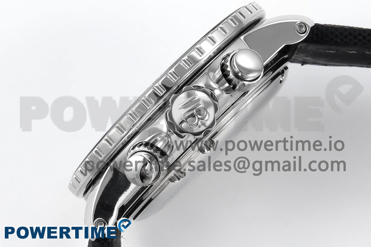 Fifty Fathoms Chrono SS OMF 1:1 Best Edition Black Numeral Dial on Black Sail-canvas Strap A7750 - Image 7