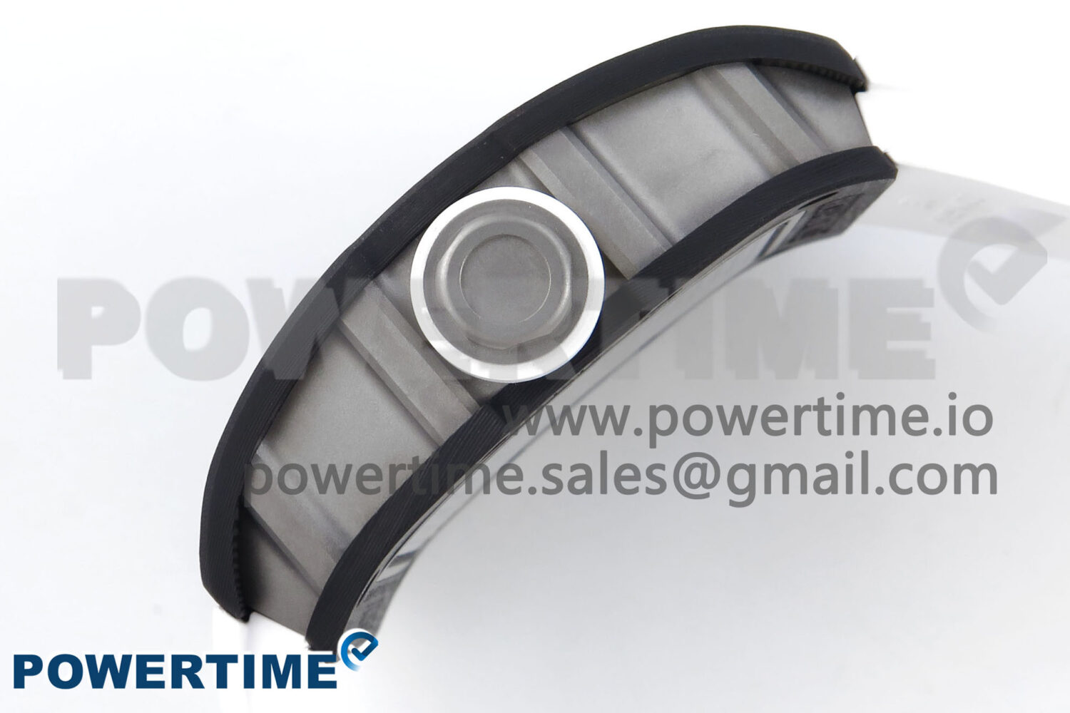 RM055 Ti/NTPT UOKF 1:1 Best Edition White/Black Inner Bezel White Crown on White Rubber Strap RMUL2 Super Clone - Image 6