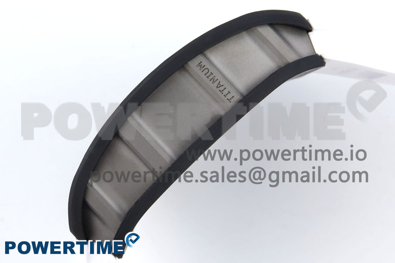 RM055 Ti/NTPT UOKF 1:1 Best Edition White/Black Inner Bezel White Crown on White Rubber Strap RMUL2 Super Clone - Image 7