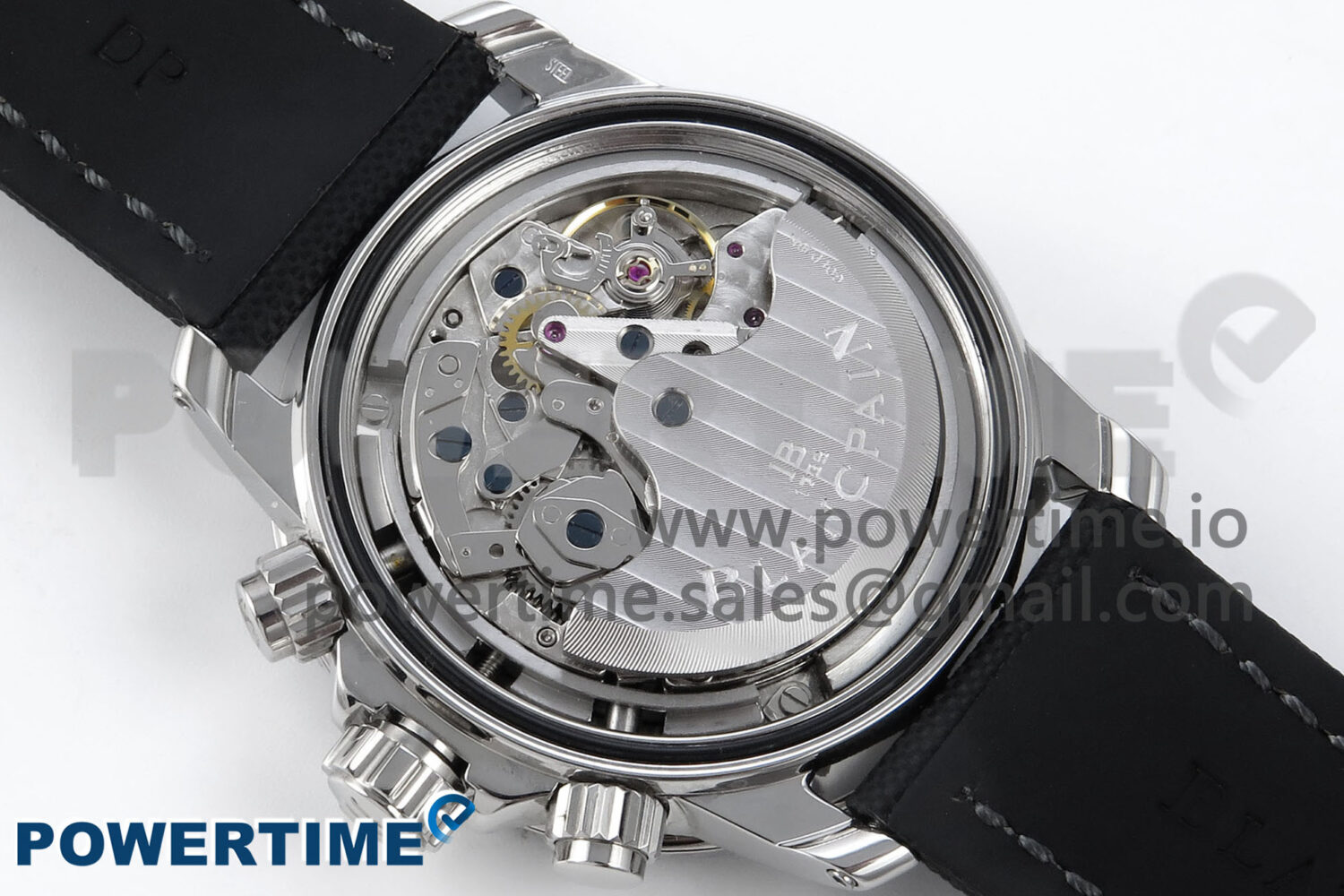 Fifty Fathoms Chrono SS OMF 1:1 Best Edition Black Dial on Black Sail-canvas Strap A7750 - Image 10