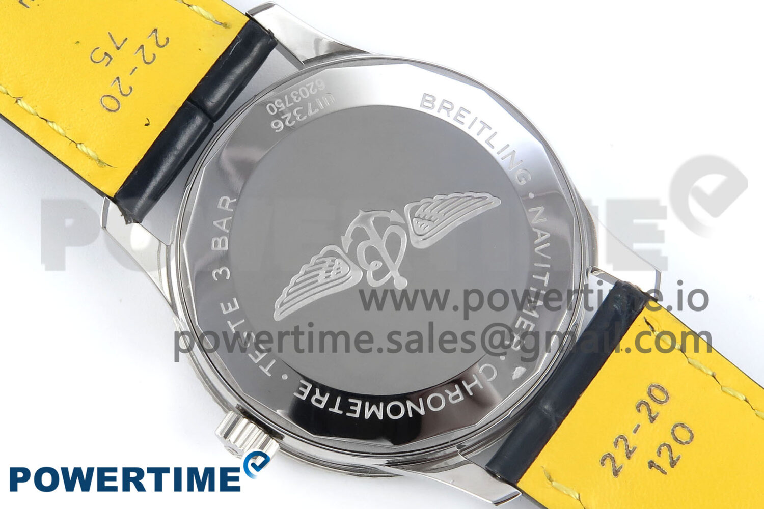Navitimer 1 SS 41mm TF 1:1 Best Edition White Bezel White Dial on Blue Leather Strap A2824 - Image 8