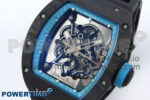 RM055 NTPT UOKF 1:1 Best Edition Blue Inner Bezel Black Crown on Black Rubber Strap RMUL2 Super Clone - Image 3