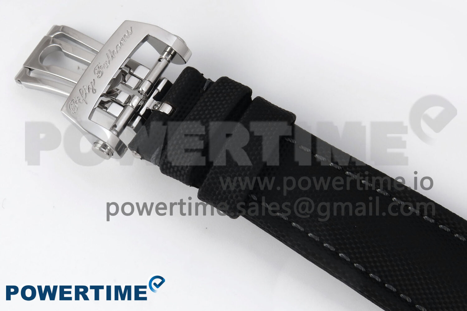 Fifty Fathoms Chrono SS OMF 1:1 Best Edition Black Dial on Black Sail-canvas Strap A7750 - Image 13