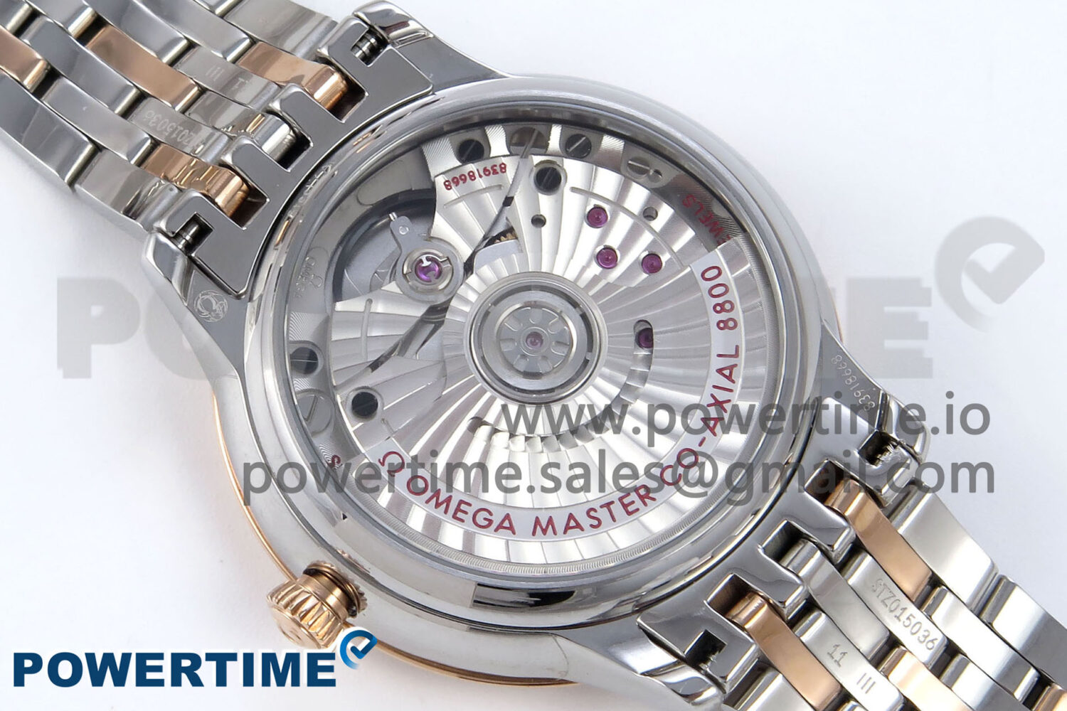 De Ville Prestige Ladies SS/RG VSF 1:1 Best Edition Blue Dial on SS/RG Bracelet A8800 - Image 8