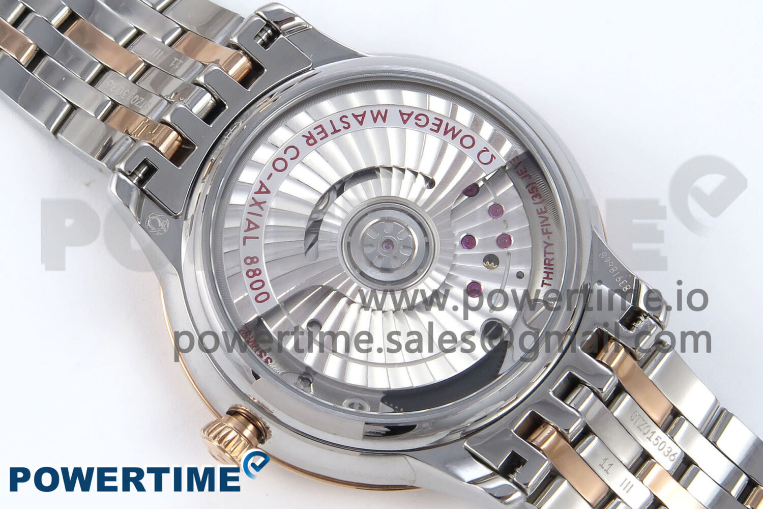 De Ville Prestige Ladies SS/RG VSF 1:1 Best Edition Blue Dial on SS/RG Bracelet A8800 - Image 9