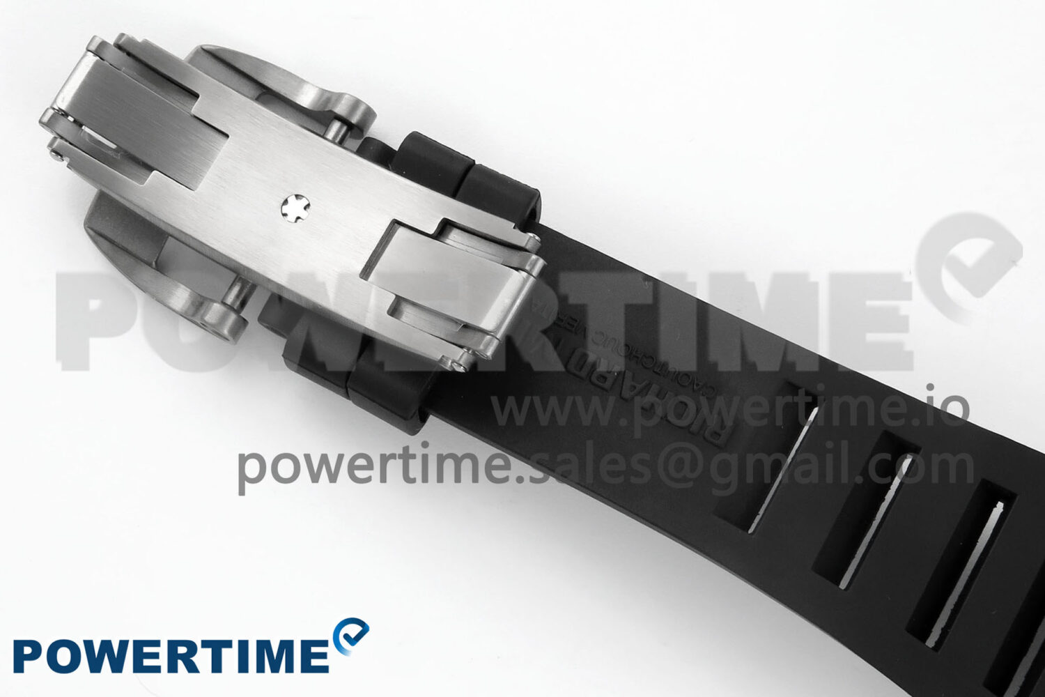 RM055 NTPT UOKF 1:1 Best Edition Blue Inner Bezel Black Crown on Black Rubber Strap RMUL2 Super Clone - Image 10