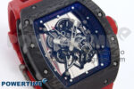 RM055 Ti/NTPT UOKF 1:1 Best Edition Black Inner Bezel Red Crown on Red Rubber Strap RMUL2 Super Clone - Image 2