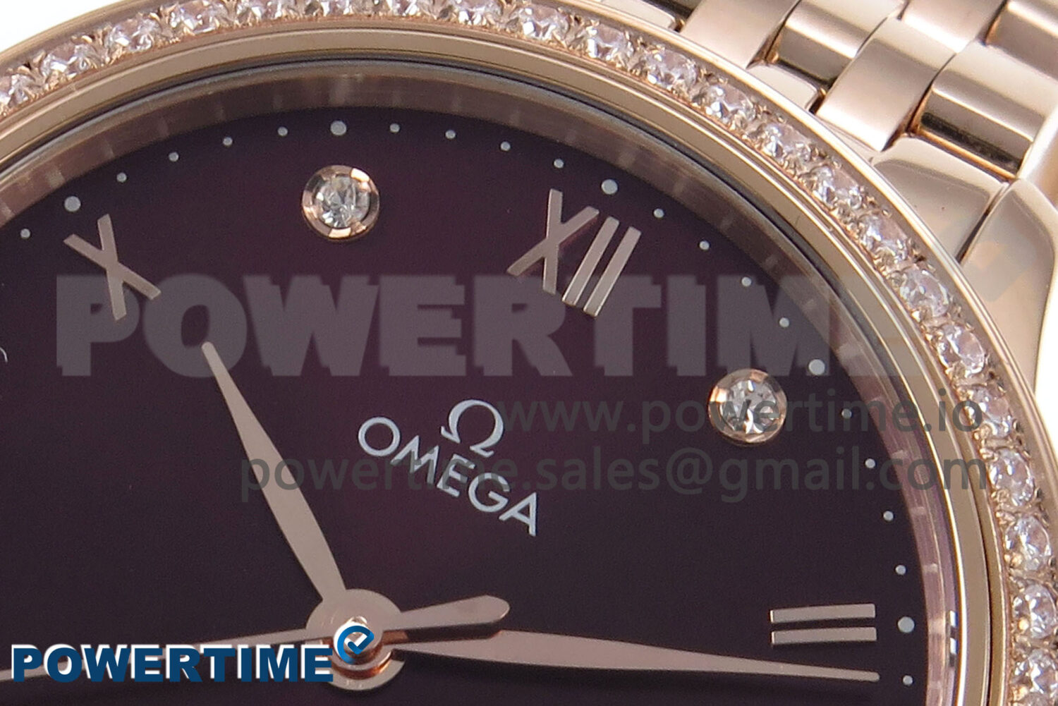 De Ville Prestige Ladies RG VSF 1:1 Best Edition Brown Diamonds Dial on RG Bracelet A8800 - Image 4
