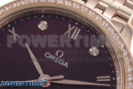 De Ville Prestige Ladies RG VSF 1:1 Best Edition Brown Diamonds Dial on RG Bracelet A8800 - Image 4