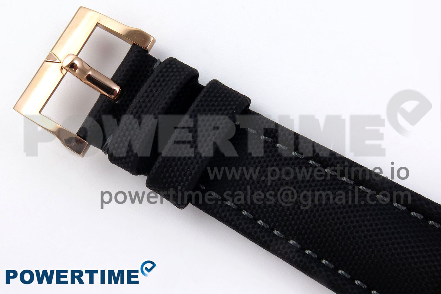 Fifty Fathoms Chrono RG OMF 1:1 Best Edition Black Dial on Black Sail-canvas Strap A7750 - Image 13