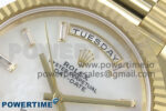 Day Date 40 YG 228238 Noob 1:1 Best Edition White MOP Crystal Dial on President Bracelet A2836 (Gain Weight) - Image 4