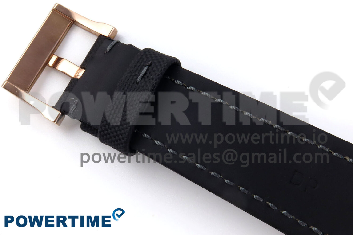 Fifty Fathoms Chrono RG OMF 1:1 Best Edition Black Dial on Black Sail-canvas Strap A7750 - Image 14