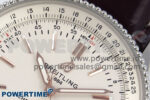 Navitimer 1 RG/SS 41mm TF 1:1 Best Edition White Bezel White Dial on Brown Leather Strap A2824 - Image 4