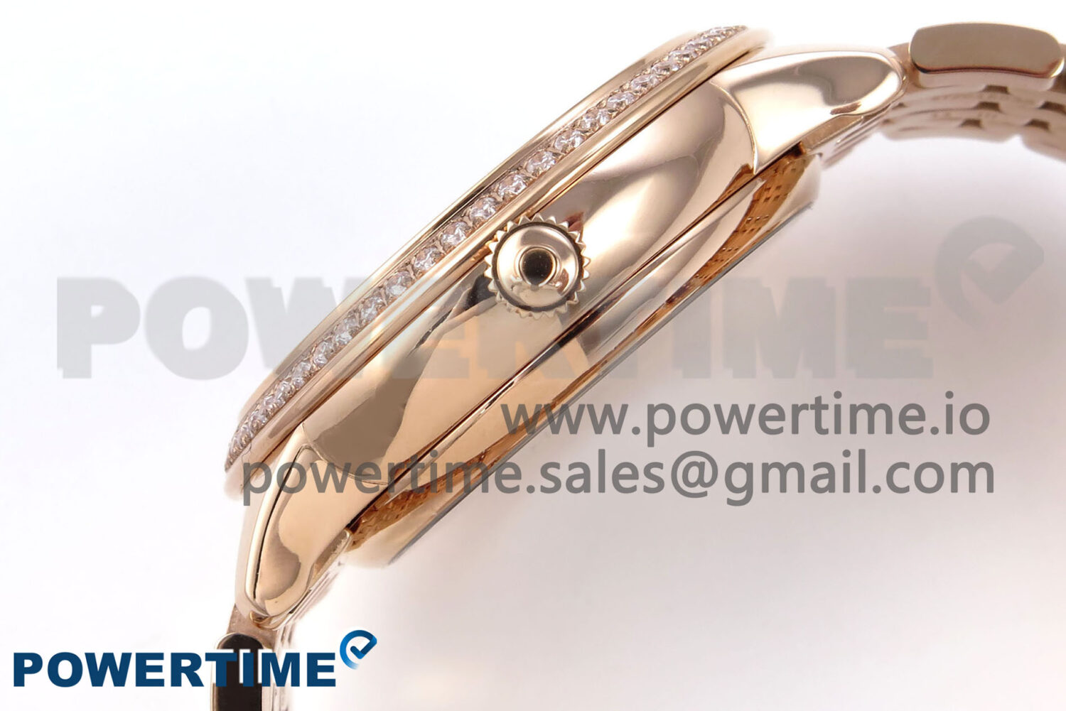 De Ville Prestige Ladies RG VSF 1:1 Best Edition Brown Diamonds Dial on RG Bracelet A8800 - Image 7