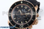 Fifty Fathoms Chrono RG OMF 1:1 Best Edition Black Dial on Black Sail-canvas Strap A7750 - Image 3