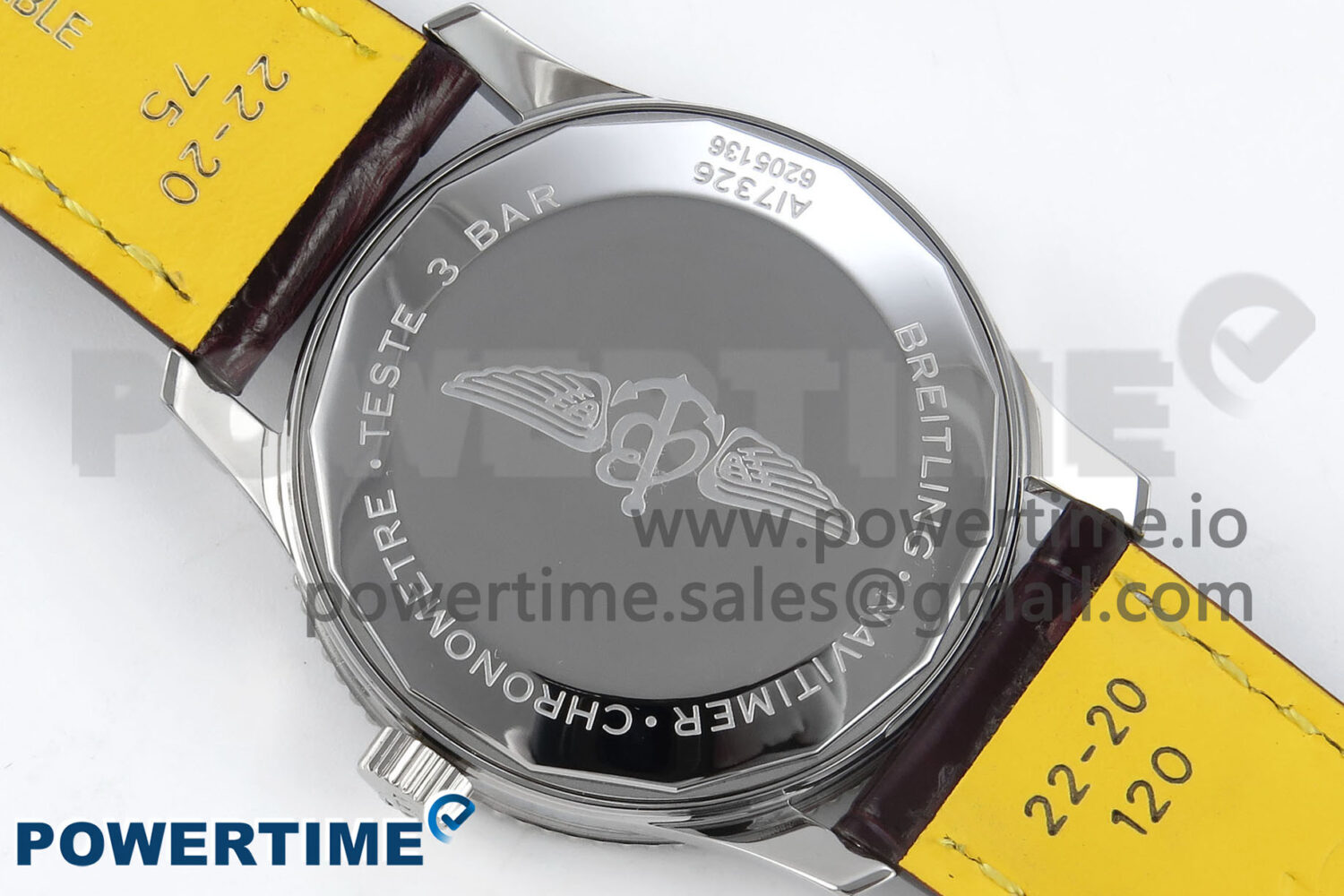 Navitimer 1 RG/SS 41mm TF 1:1 Best Edition White Bezel White Dial on Brown Leather Strap A2824 - Image 10