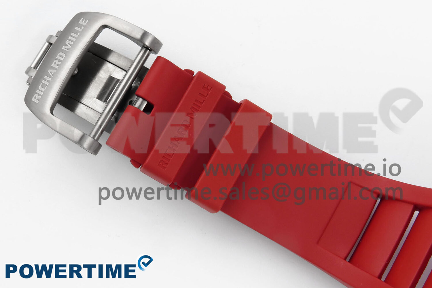 RM055 Ti/NTPT UOKF 1:1 Best Edition Black Inner Bezel Red Crown on Red Rubber Strap RMUL2 Super Clone - Image 9